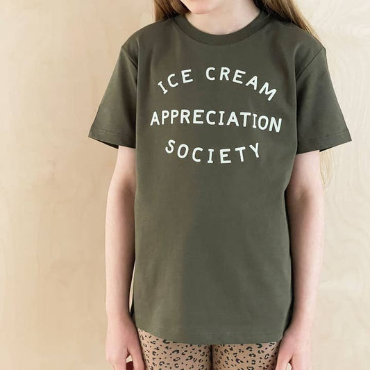 Ice Cream Appreciation Society - Kid's T-Shirt - Khaki