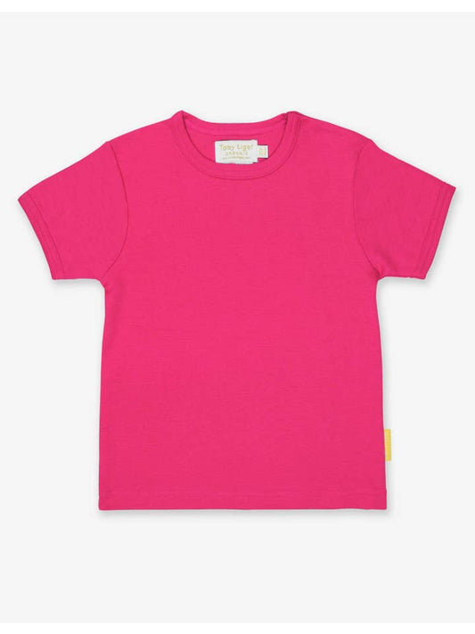 Toby Tiger Organic Pink Basic T-Shirt