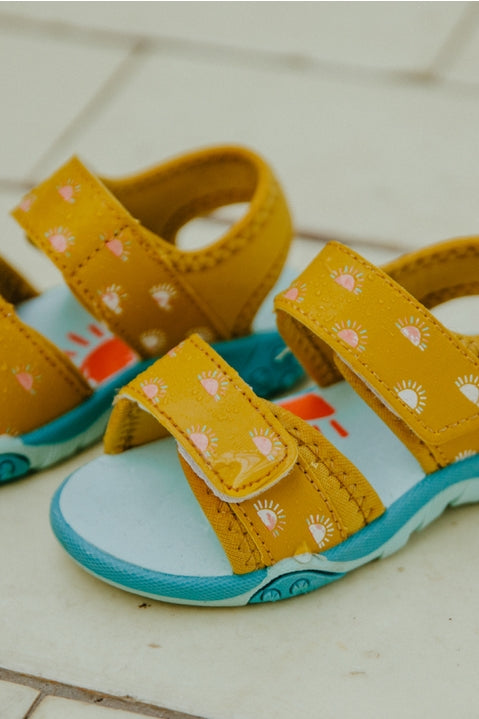 Grass & Air Kids Ochre Colour- Changing Sandals