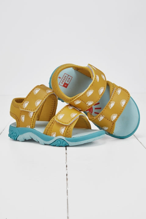 Grass & Air Kids Ochre Colour- Changing Sandals