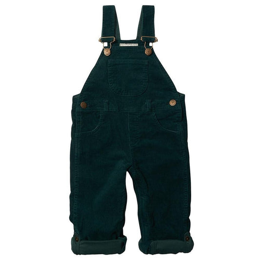 Dotty Dungarees Moss Green Corduroy Dungarees