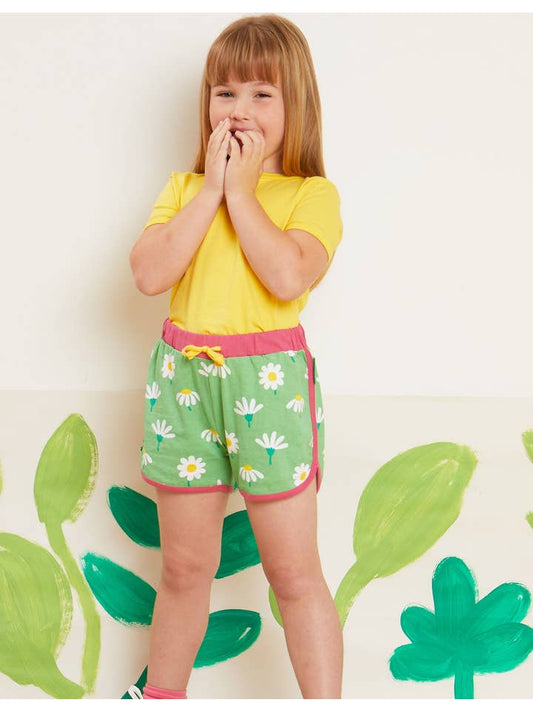 Toby Tiger - Organic Daisy Print Running Shorts