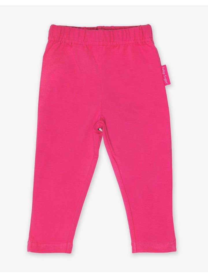 Toby Tiger - Organic Pink Basic Leggings