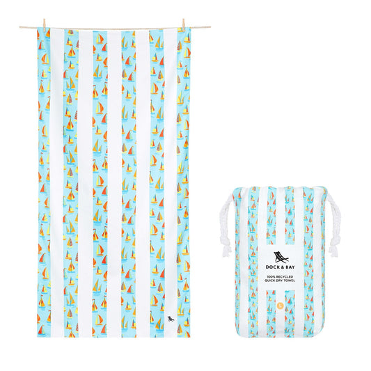 Dock & Bay Kids Beach Towels - Oh Buoy - Medium