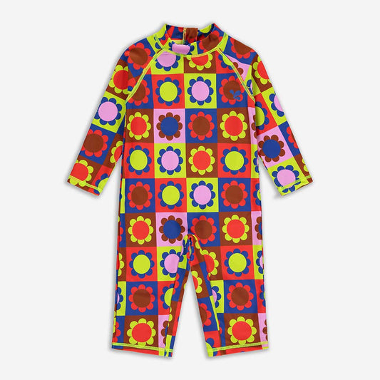 Muddy Puddles Kids UV Protective Surf Suit Multi Check