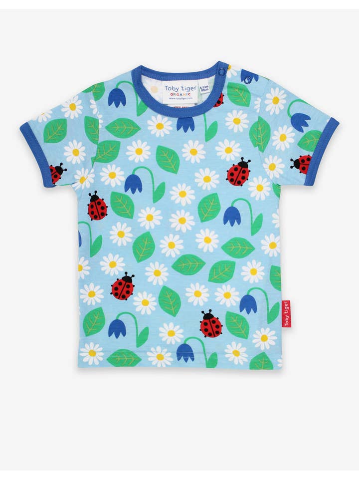 Toby Tiger Organic English Garden Print T-Shirt