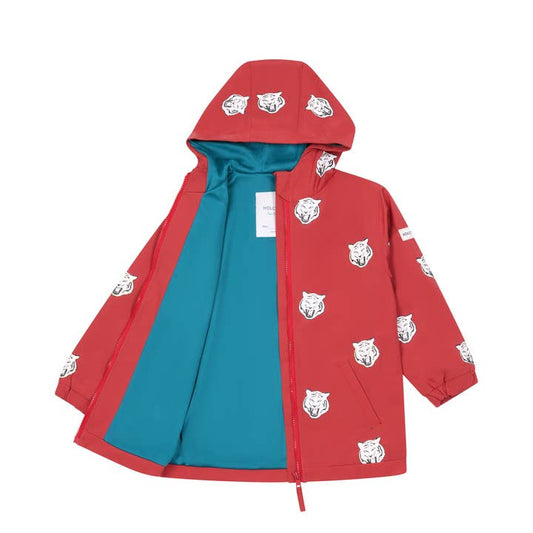 Holly & Beau Tiger Colour Changing Kids Raincoat