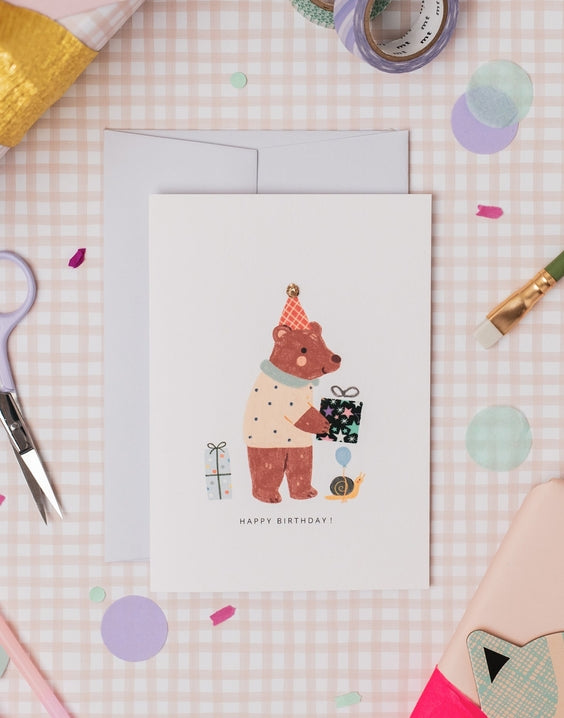 The Charming Press - Liberty Bear Birthday Card - Adelajda's Wish