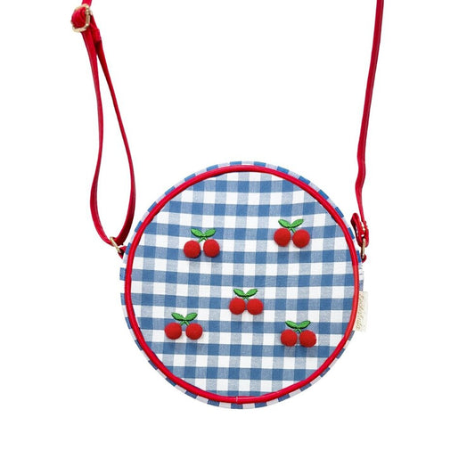 Rockahula Kids Cherry Pom Pom Gingham Bag