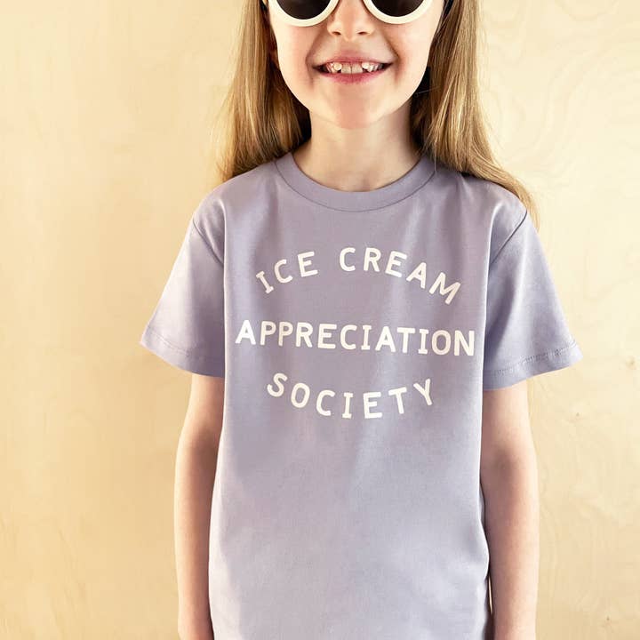 Ice Cream Appreciation Society - Kid's T-Shirt - Lavender