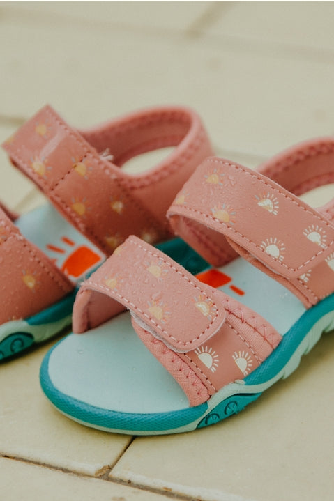 Grass & Air Kids Rose Colour Changing Sandals