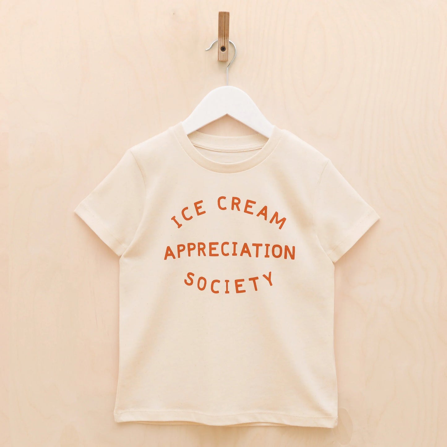 Alphabet Bags - Ice Cream Appreciation Society - Kid's T-shirt - Pecan